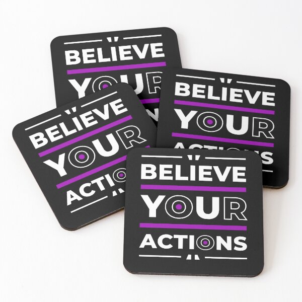 Item preview, Believe Your Actions -  Entrepreneur Inspirational Quote designed and sold by Optix.
