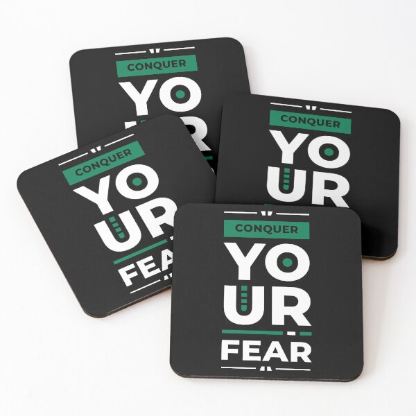 Item preview, Conquer Your Fear -  Entrepreneur Inspirational Quote designed and sold by Optix.