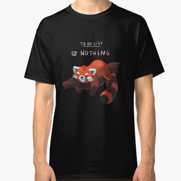Red Panda - Lazy to do list Classic T-Shirt