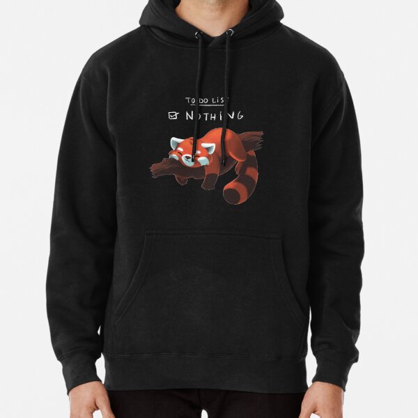 Red Panda - Lazy to do list Pullover Hoodie