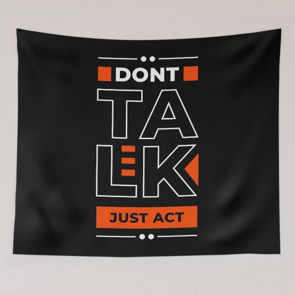 Item preview, Don't Talk Just Act -  Entrepreneur Inspirational Quote designed and sold by Optix.