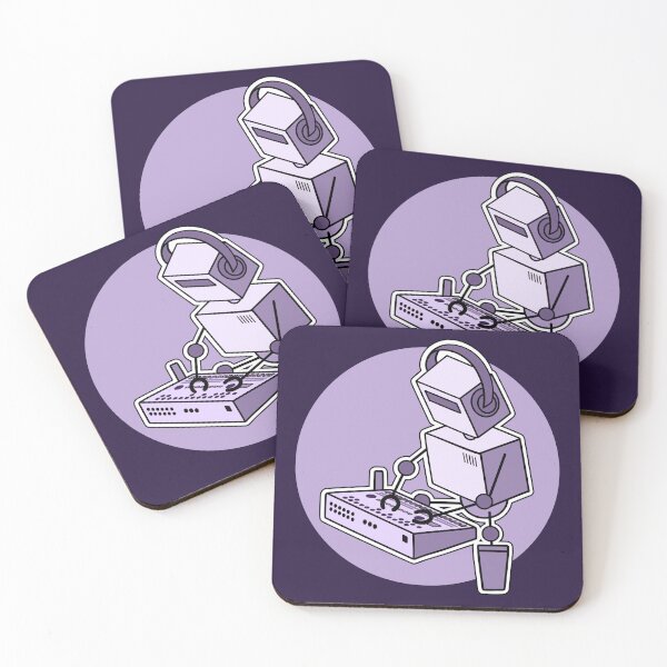 Item preview, Robot Musician Playing 909 Drum Machine designed and sold by AtomicMalibu.