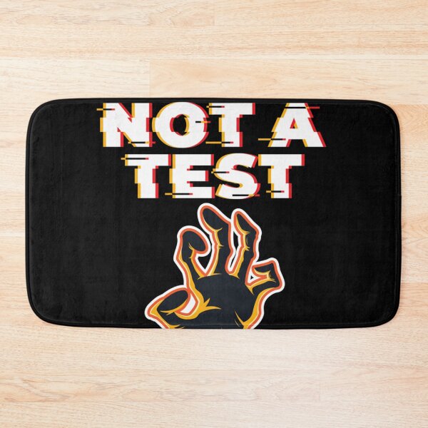 Item preview, This Is Not A Test  Zombie Apocalypse Funny Halloween Essential  designed and sold by bramelburgasj.