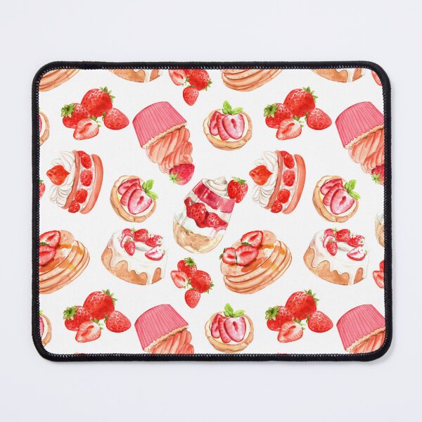 Item preview, Strawberry Dessert Patterns designed and sold by Mystic-Roots99.