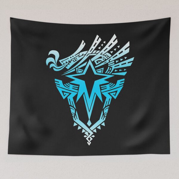 Item preview, Monster hunter world iceborne logo (blue) designed and sold by BethnyFleury1.