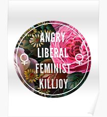 Angry Liberal Feminist Killjoy Poster