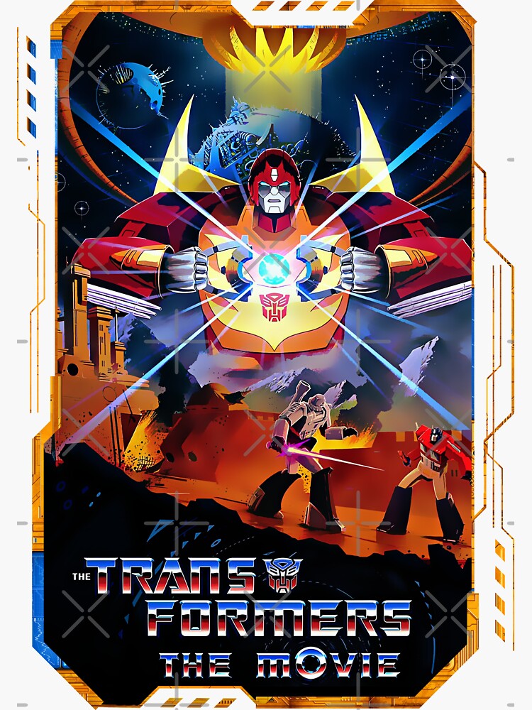 "Transformers The Movie Remastered" Sticker for Sale by posterrifiq
