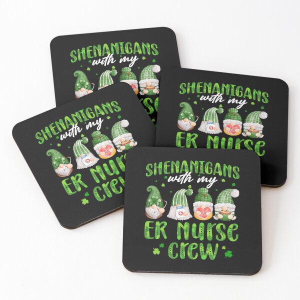 Item preview, Shenanigans With My ER Nurse Cute Gnomies St Patricks Day designed and sold by GardNewerd.
