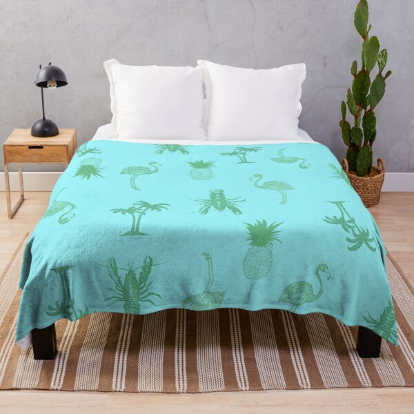 Aperçu de l'œuvre Tropical Delight (ciel bleu) créée et vendue par The Wallpaper Files.