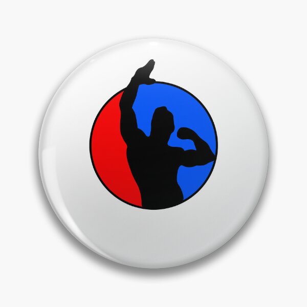Item preview, Zyzz Pose Silhouette Red Blue designed and sold by designsbyted.