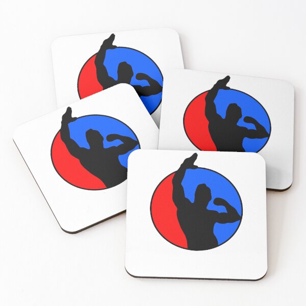 Item preview, Zyzz Pose Silhouette Red Blue designed and sold by designsbyted.