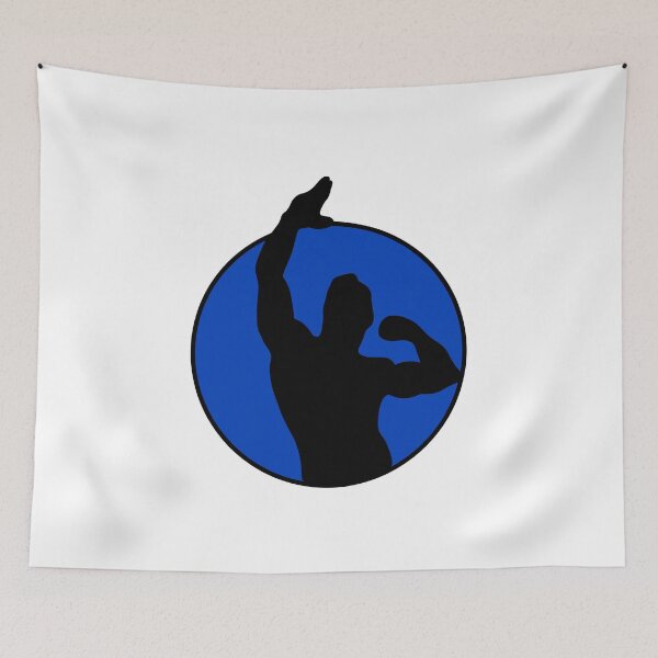 Item preview, Zyzz Pose Silhouette Blue designed and sold by designsbyted.