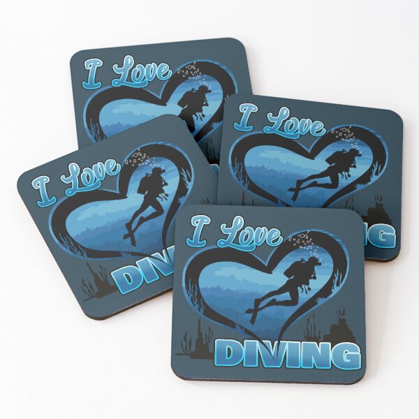 Item preview, I Love Diving designed and sold by markyartshop.
