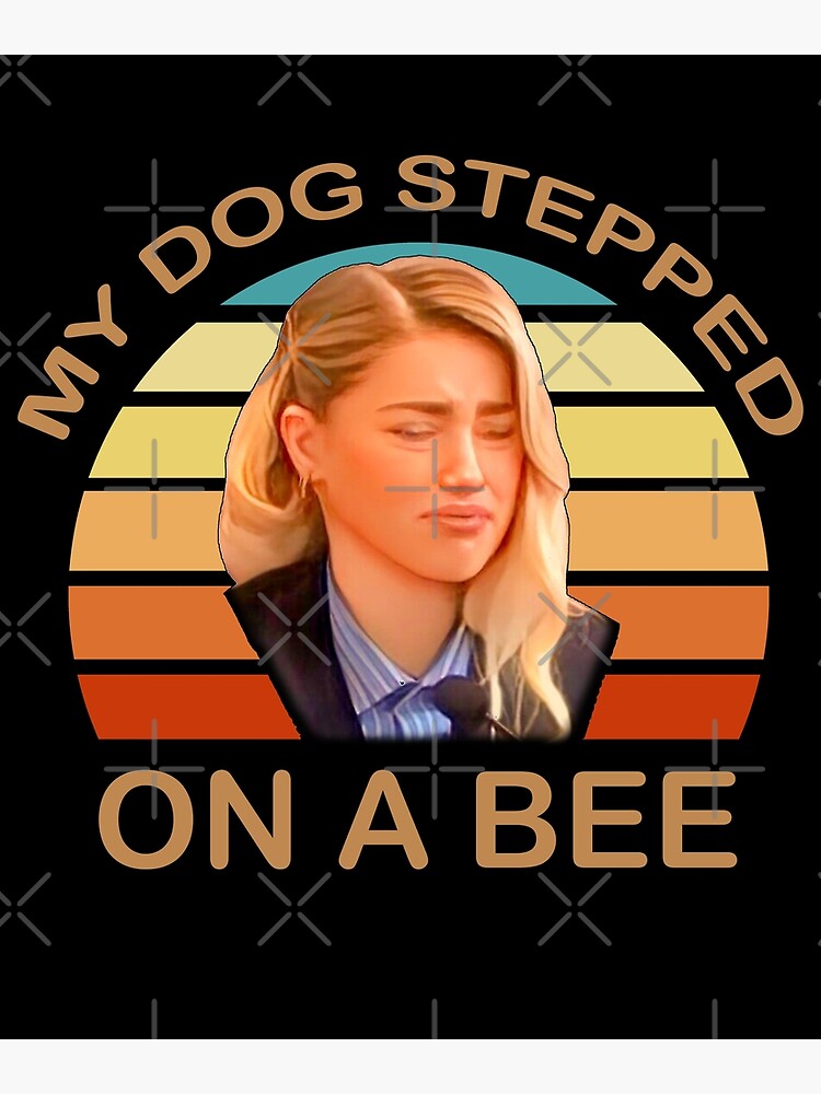 my dog stepped ona bee