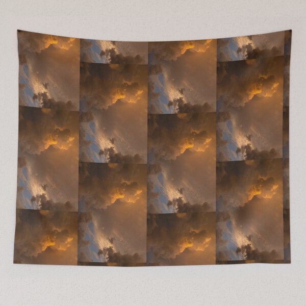 Item preview, Storm Clouds Sunset - Dramatic Oranges - a Vertical View designed and sold by Georgia Mizuleva.
