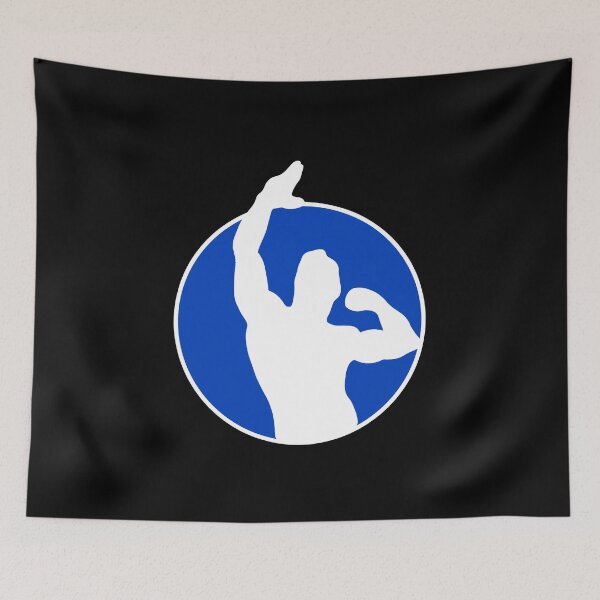 Item preview, Zyzz Pose Silhouette Blue designed and sold by designsbyted.
