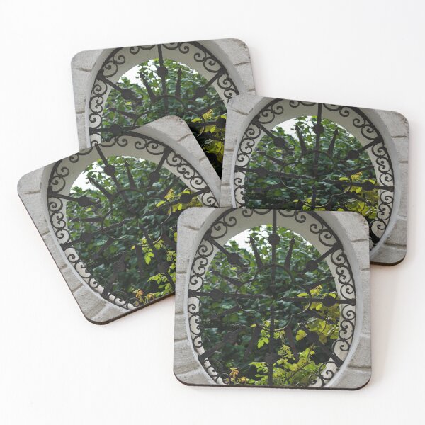 Item preview, A Lush Garden Framed in a Fence Window designed and sold by Georgia Mizuleva.