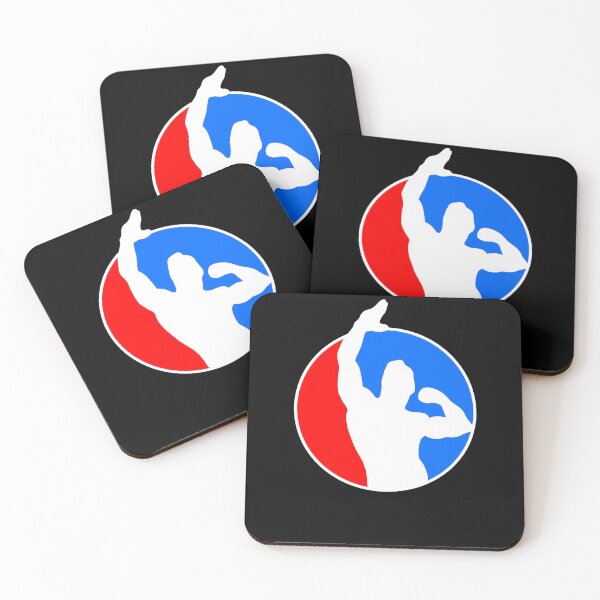 Item preview, Zyzz Pose Silhouette Red and Blue designed and sold by designsbyted.