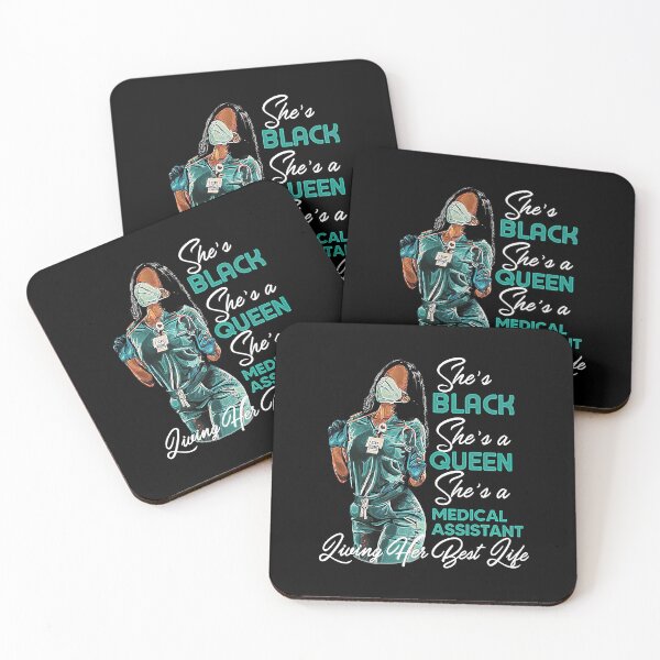 Item preview, She's Black She's A Queen She's Medical Assistant Living Her Beat Life designed and sold by GardNewerd.