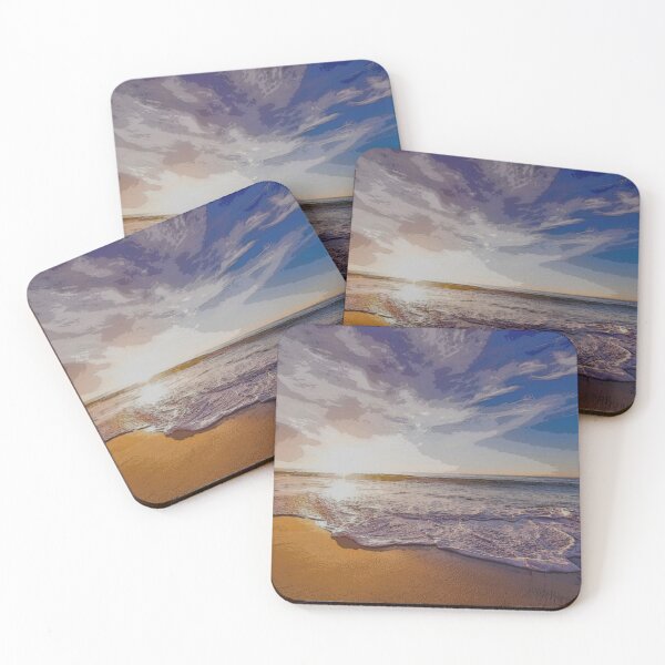 Item preview, Beach in the Sunset - Seascape designed and sold by NaturePastel.