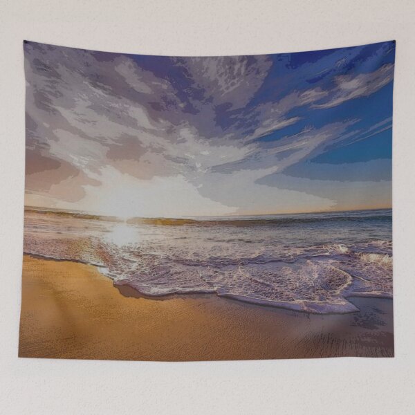 Item preview, Beach in the Sunset - Seascape designed and sold by NaturePastel.