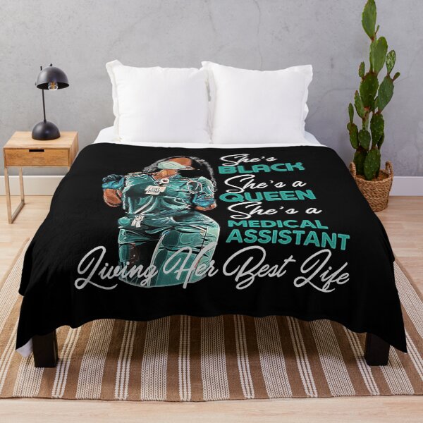 Item preview, She's Black She's A Queen She's Medical Assistant Living Her Beat Life designed and sold by GardNewerd.