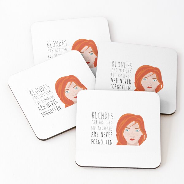 Item preview, blondes are noticed, but redheads are never forgotten designed and sold by melissamaduka.