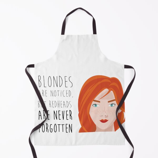Item preview, blondes are noticed, but redheads are never forgotten designed and sold by melissamaduka.