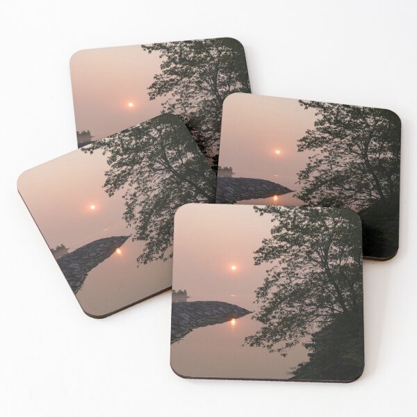 Item preview, Pink and Green Summer - Soft Misty Sunrise on the Lake designed and sold by Georgia Mizuleva.