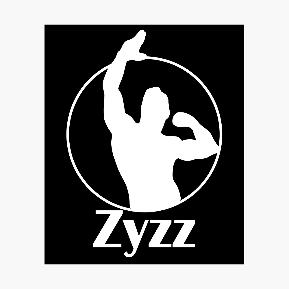 Póster for Sale con la obra «Zyzz Pose Silueta Blanca» de designsbyted |  Redbubble