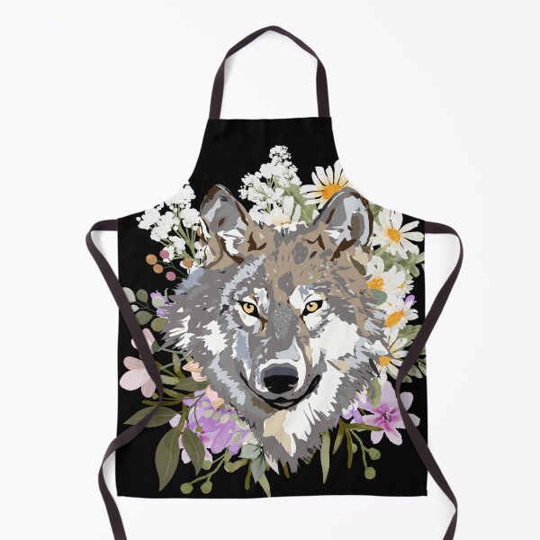 Artikelvorschau, Wolf und Blumen entworfen und verkauft von Shiablue.
