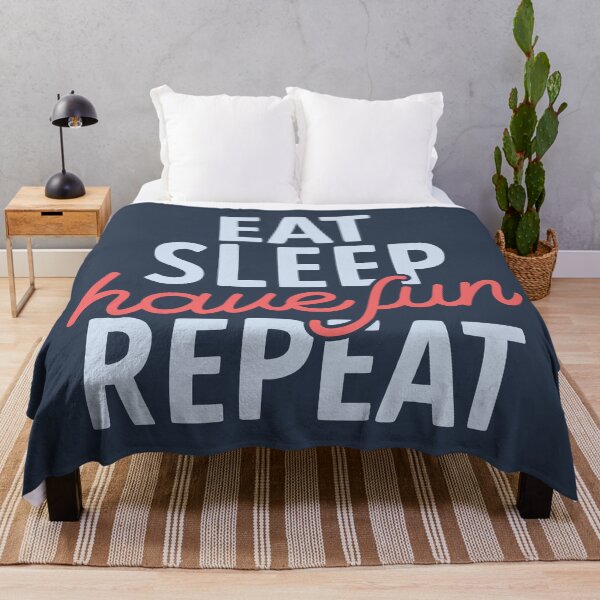 Item preview, Eat Sleep Have Fun Repeat | Positive Vibes designed and sold by DrawingBoard.