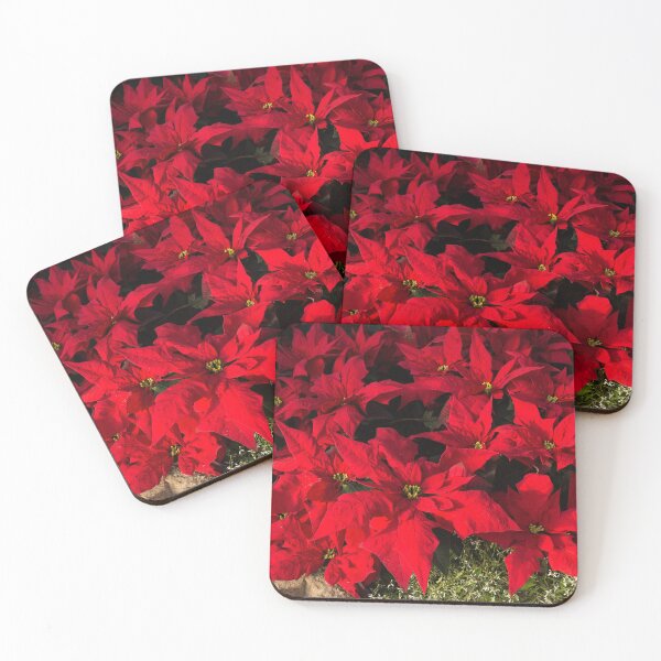 Item preview, Happy Scarlet Poinsettias Christmas Star designed and sold by Georgia Mizuleva.