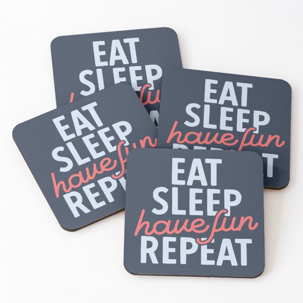 Item preview, Eat Sleep Have Fun Repeat | Positive Vibes designed and sold by DrawingBoard.