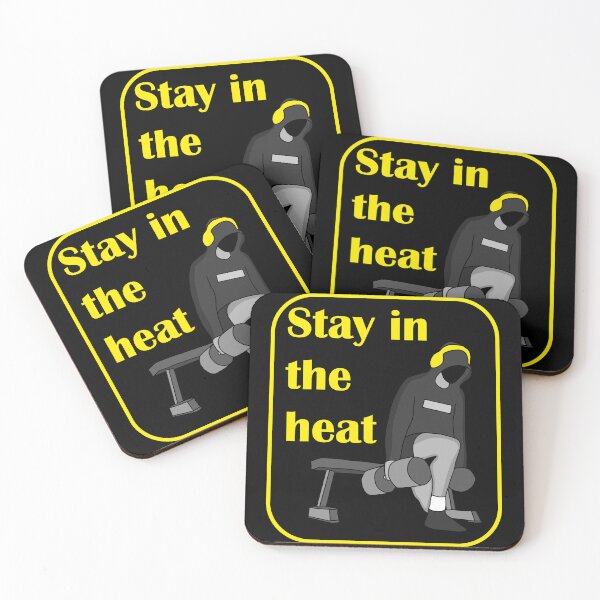 Item preview, Stay in the heat gym bulgarian split squat yellow designed and sold by designsbyted.