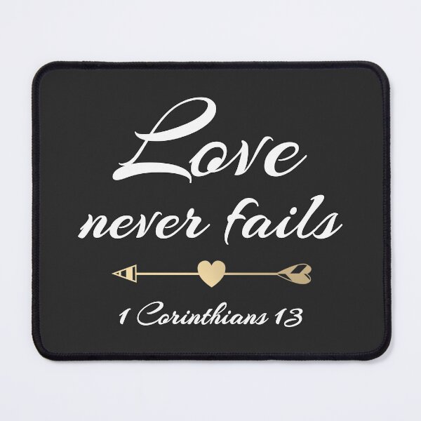 Item preview, Christian Design - Love Never Fails - 1 Corinthians 13 designed and sold by simplydesignart.