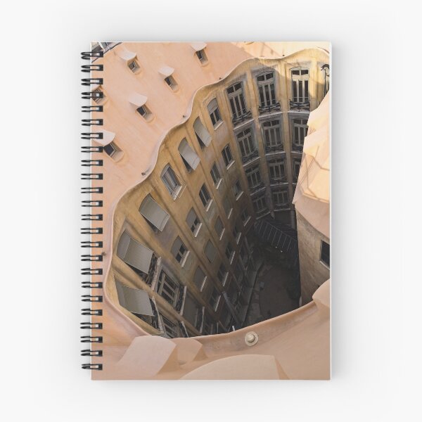 Item preview, The Lost Straw Hat - Antoni Gaudi La Pedrera Courtyard From Above - Vertical designed and sold by Georgia Mizuleva.