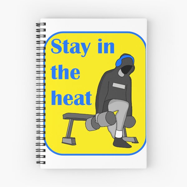 Item preview, Stay in the heat gym bulgarian split squat blue yellow designed and sold by designsbyted.