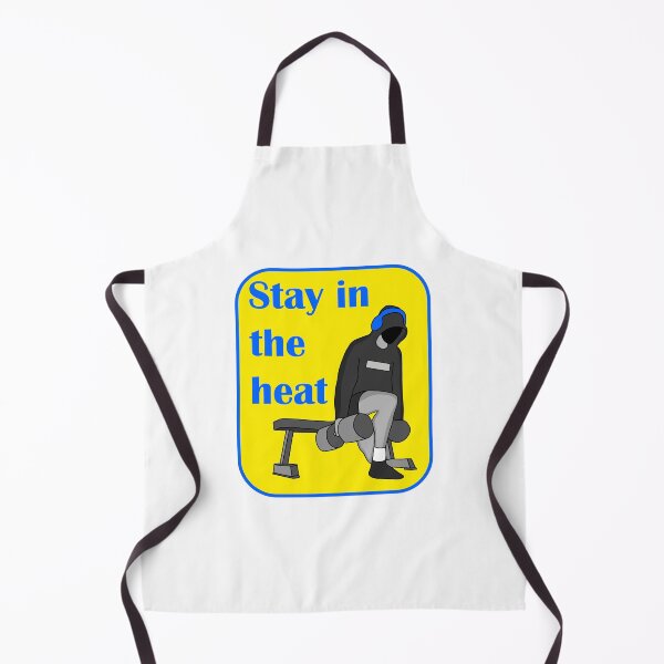 Item preview, Stay in the heat gym bulgarian split squat blue yellow designed and sold by designsbyted.