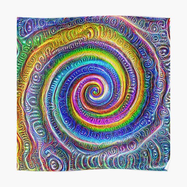 Vortex #DeepDream #Art Poster