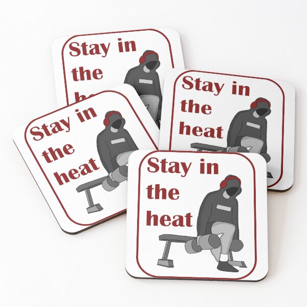 Item preview, Stay in the heat gym bulgarian split squat red designed and sold by designsbyted.