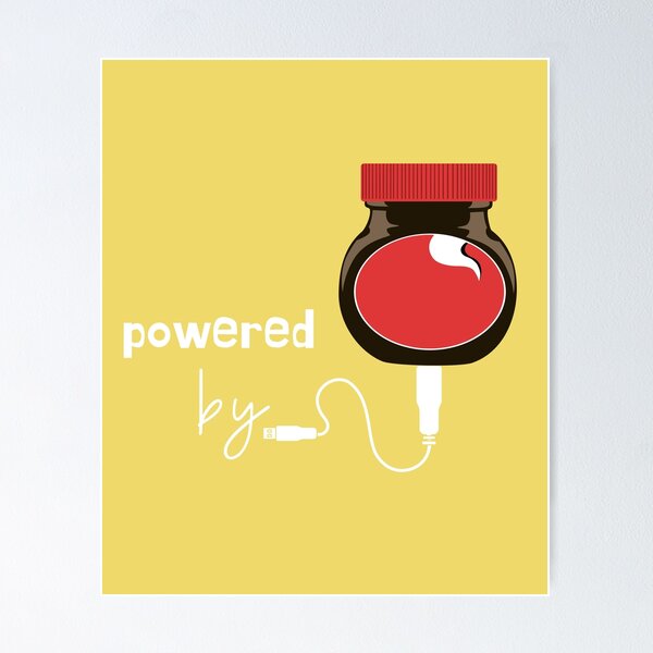 Item preview, Powered by Bovril designed and sold by leBoosh-Designs.