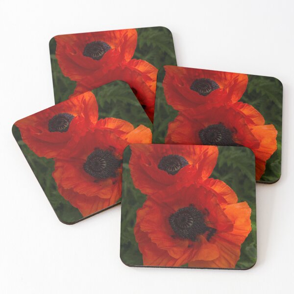 Item preview, Hot Red Poppy Duo - Vertical designed and sold by Georgia Mizuleva.