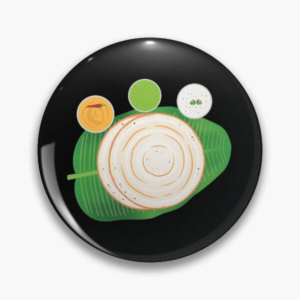 Item preview, Masala Dosa Idli Churtney on Banana Leaf Indian Food designed and sold by alltheprints.
