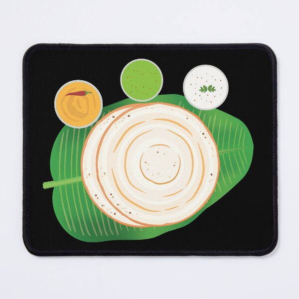 Item preview, Masala Dosa Idli Churtney on Banana Leaf Indian Food designed and sold by alltheprints.
