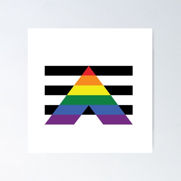 Item preview, Straight Ally pride flag designed and sold by snowshade.