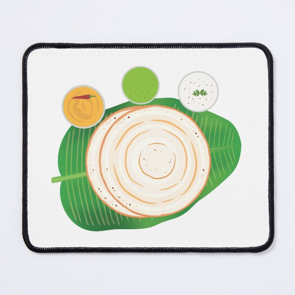 Item preview, Masala Dosa Idli Churtney on Banana Leaf Indian Food designed and sold by alltheprints.