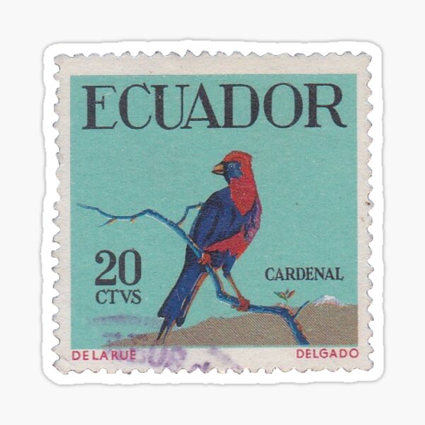 Sello ecuatoriano Pegatina
