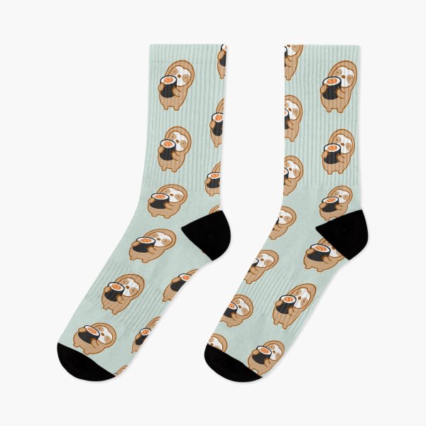 Item preview, Cute Salmon Sushi Roll Sloth designed and sold by theslothinme.