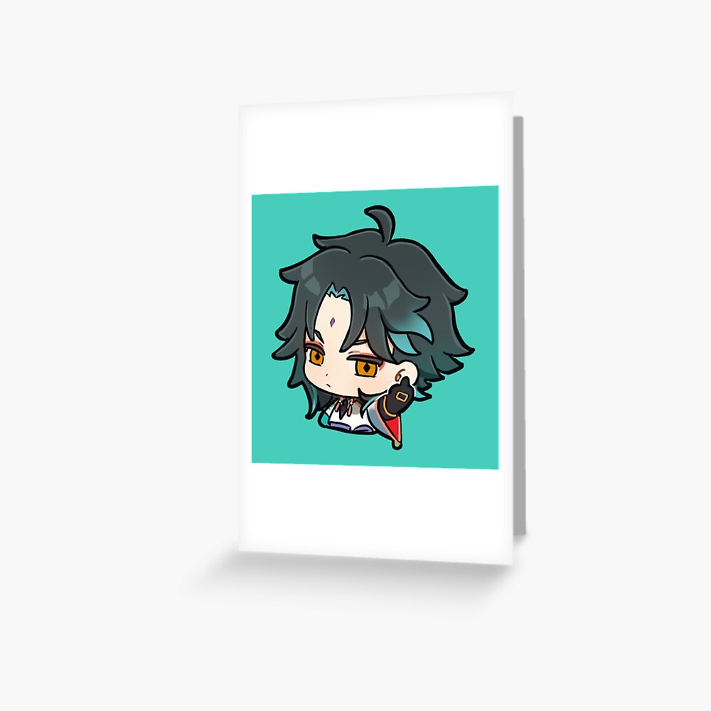 Xiao New Middle Finger Genshin Impact Xiao Chibi Pack Greeting